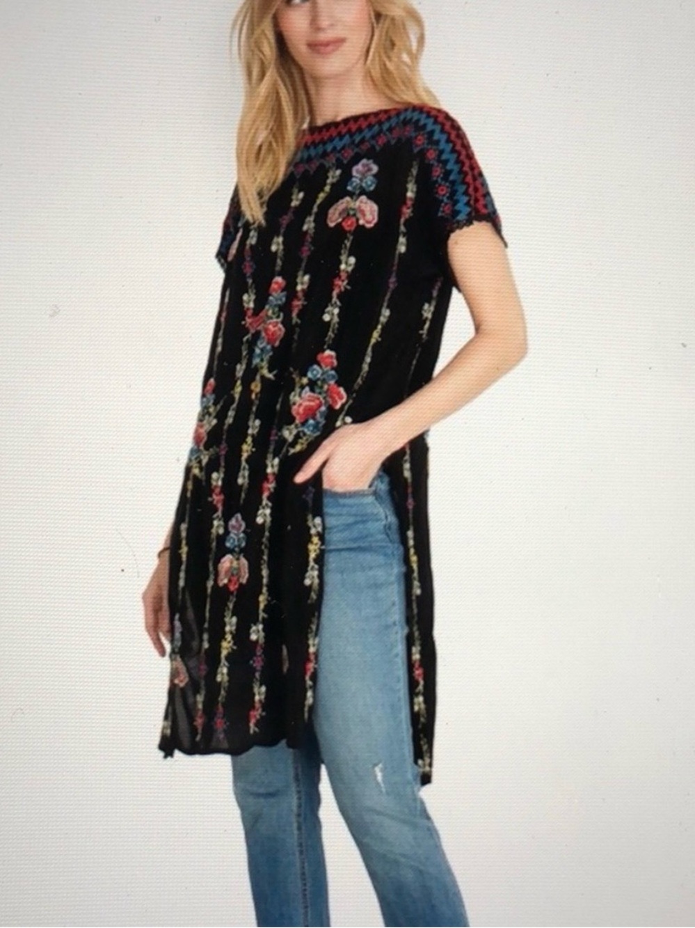Johnny Was Embroidered Tunic